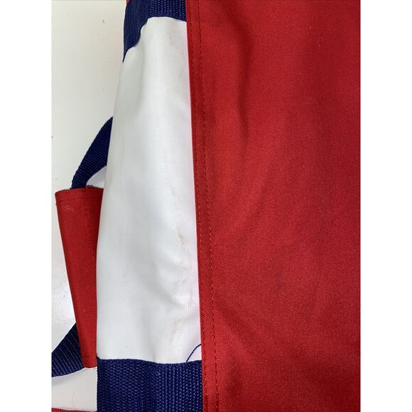 Lacoste Live Parfums Gym Sport Duffle Bag Tennis Racquetball Red White Blue - Picture 9 of 11